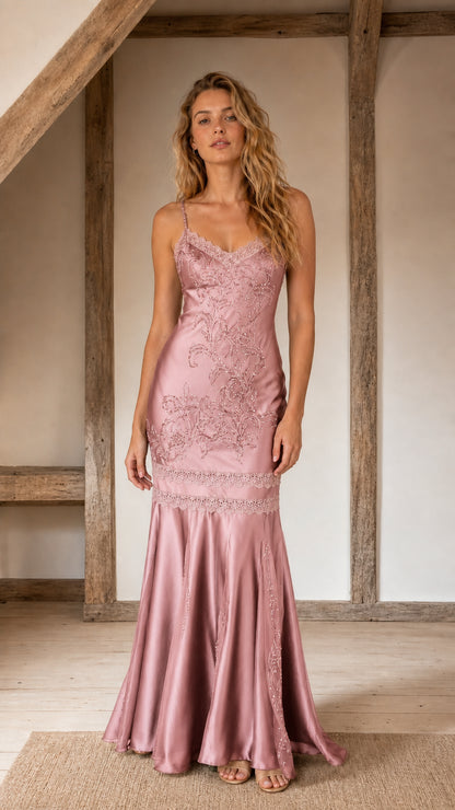 Front view of dusty rose color variant