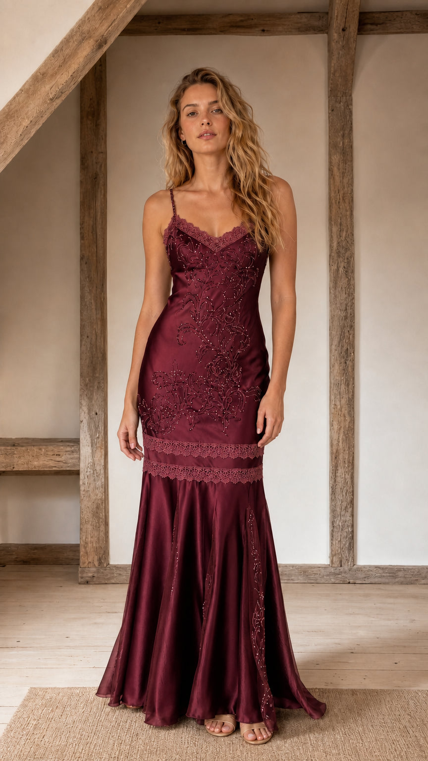 Front view of burgundy color variant