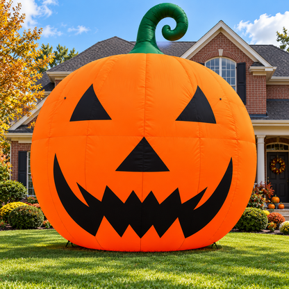 🎃 Giant 19.7FT Inflatable Jack-O’-Lantern 👻 – Oversized Halloween Yard Decoration