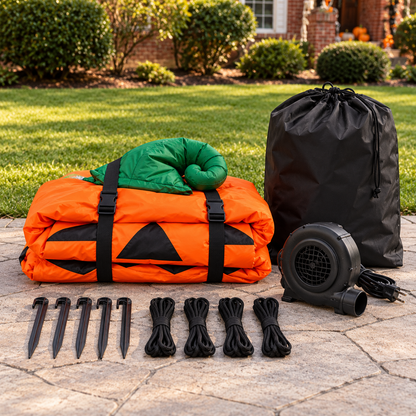 🎃 Giant 19.7FT Inflatable Jack-O’-Lantern 👻 – Oversized Halloween Yard Decoration